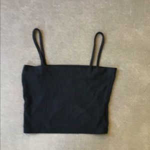 Crop Black Tank Top